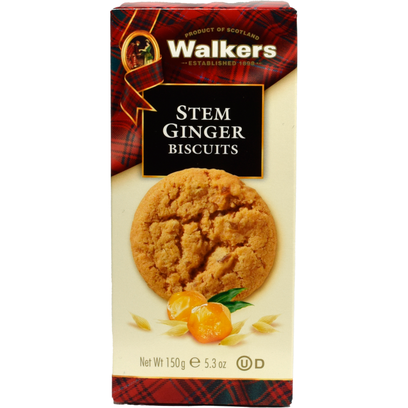 - Walkers - Stem Ginger Biscuits 150gr