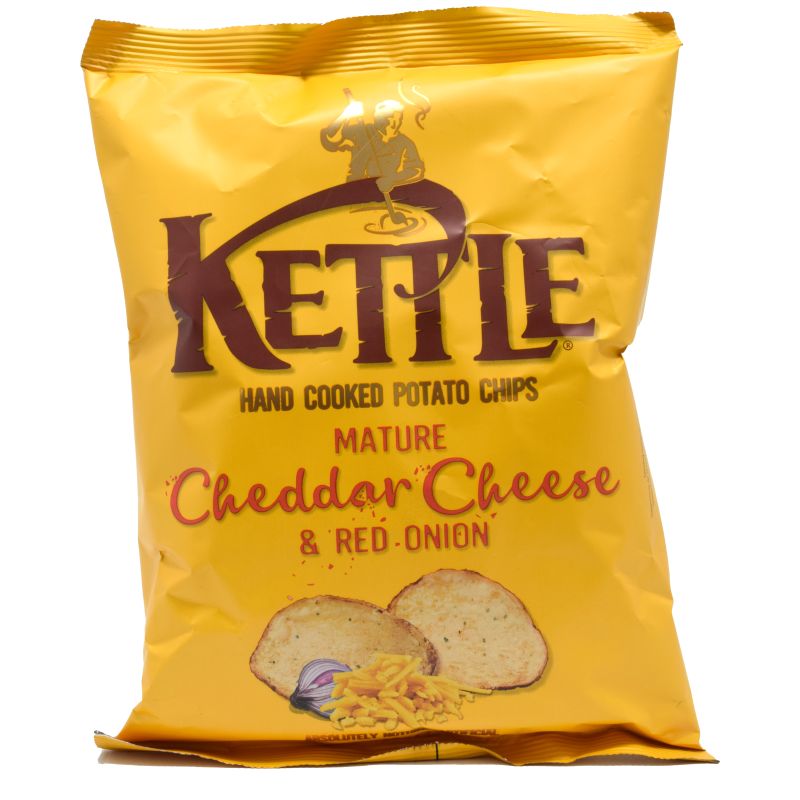 - Kettle - Cheddar Cheese & Red Onion Chips 130g