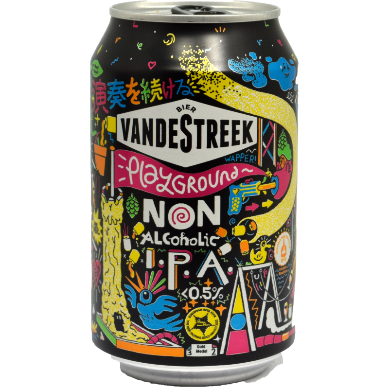 - Vandestreek - Playground 0.5% IPA Alcohol Vrij Blik 330ml