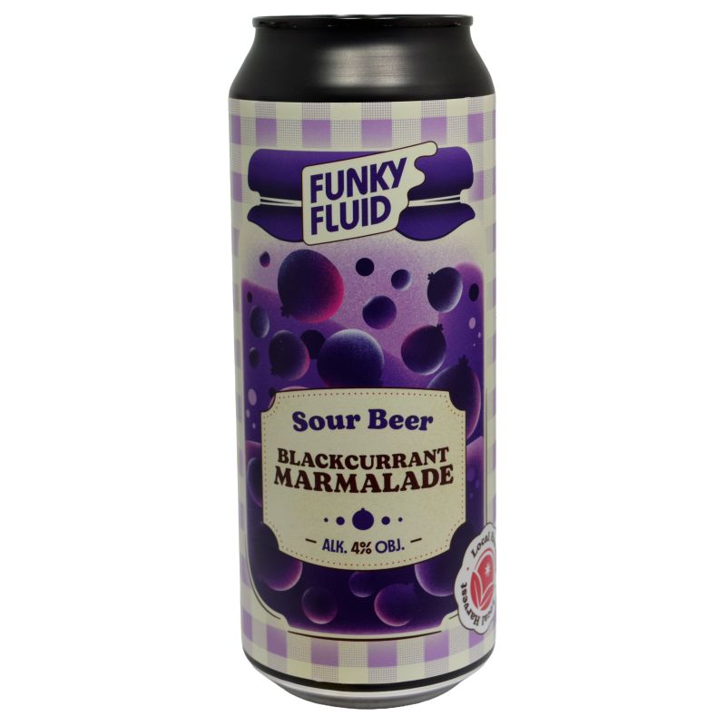 - Funky Fluid - Sour Beer Blackcurrant Marmalade Blik 500ml 4%