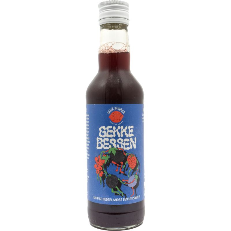 - Roze Bunker - Gekke Bessen Siroop 350ml