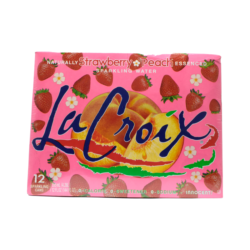 - La Croix - Strawberry & Peach 12PK