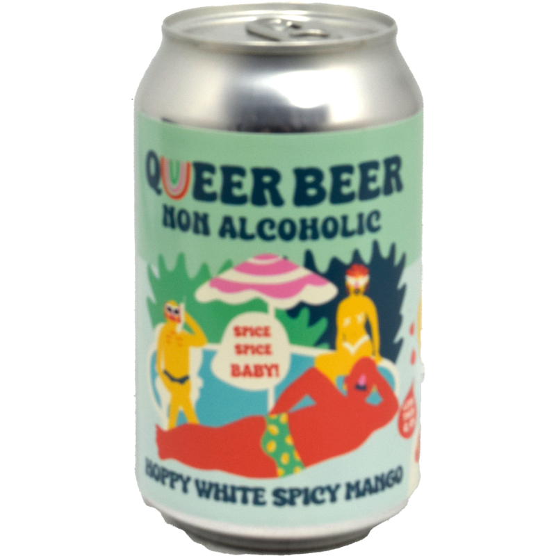 - Queer Beer - 0.4% Hoppy White Spicy Mango Blik