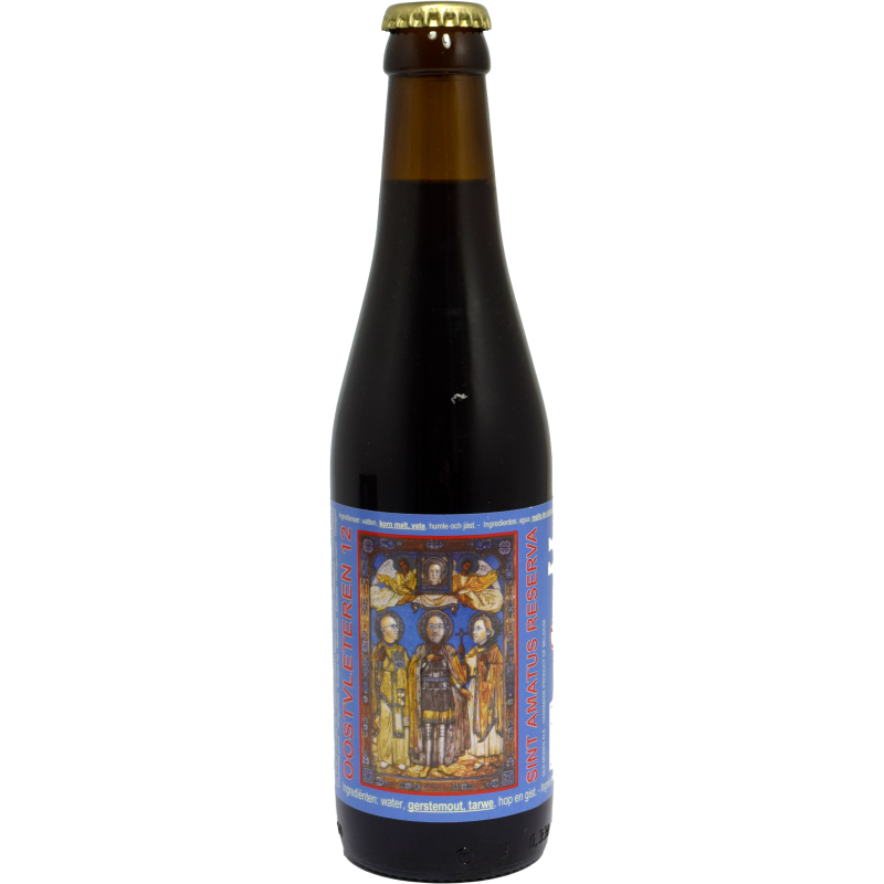 - Struise - Oostvleteren 12 Sint Amatus Reserva Dark Bourbon BA Quadrupel 330ml 10.5%