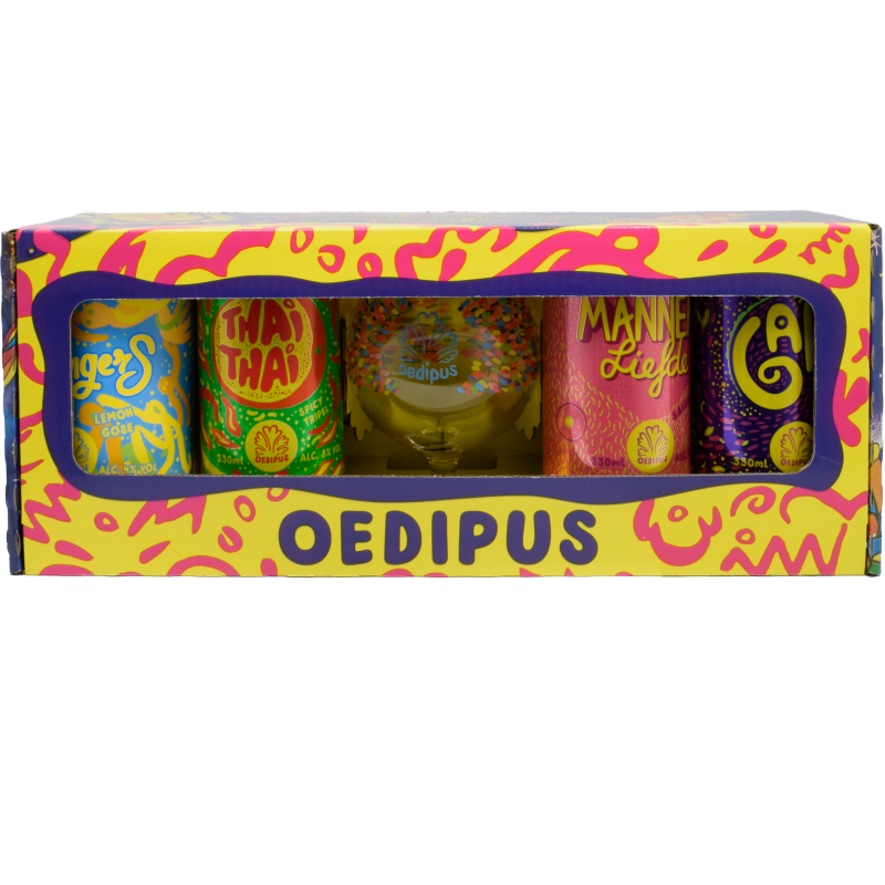 - Oedipus - Alleen Voor Iedereen Bierpakket 4x33cl+ Glas