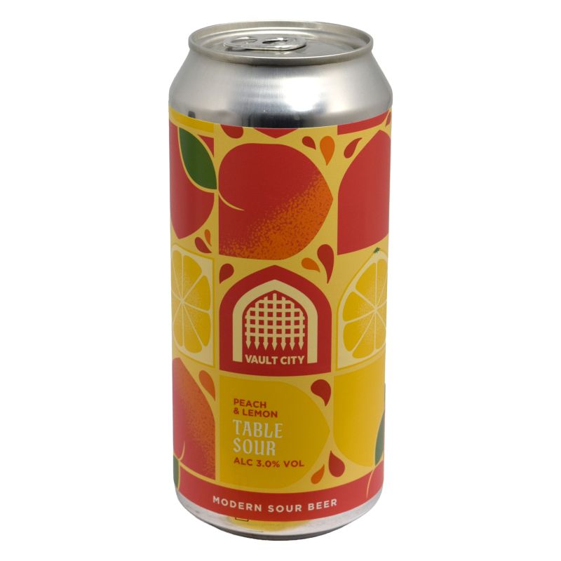 - Vault City - Peach & Lemon Table Sour 3% Blik 440ml