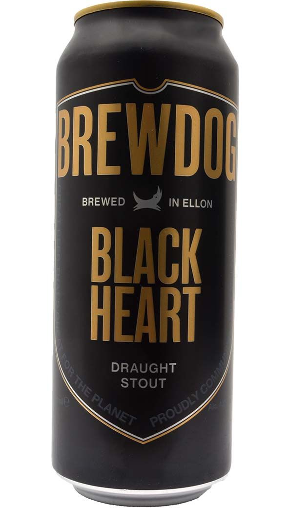 - Brewdog - Black Heart Draught Stout Blik 440ml