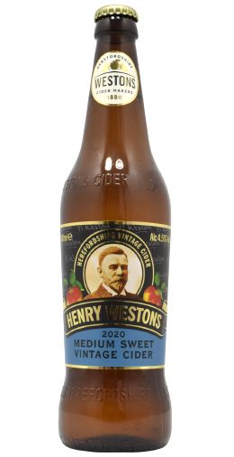 - Henry Westons - Medium Sweet Vintage Cider 500ml