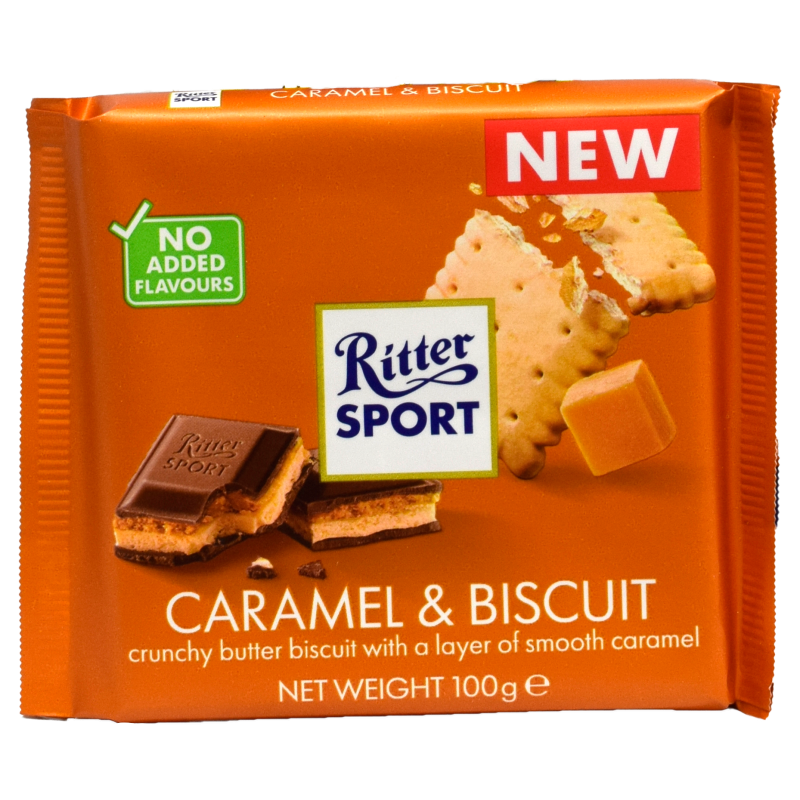 - Ritter Sport - Caramel Biscuit 100gr