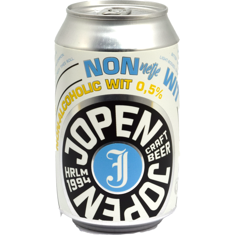 - Jopen - Nonnetje Wit Non Alcoholic Blik 330ml 0.5%