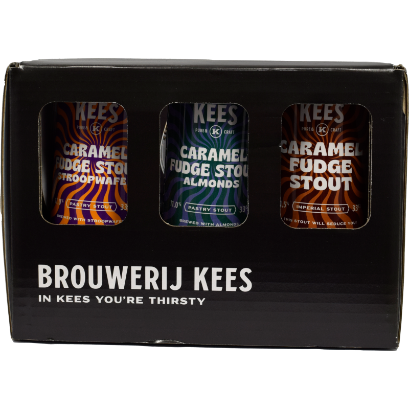 - Kees - Caramel Fudge Pack 5x Blik + Glas