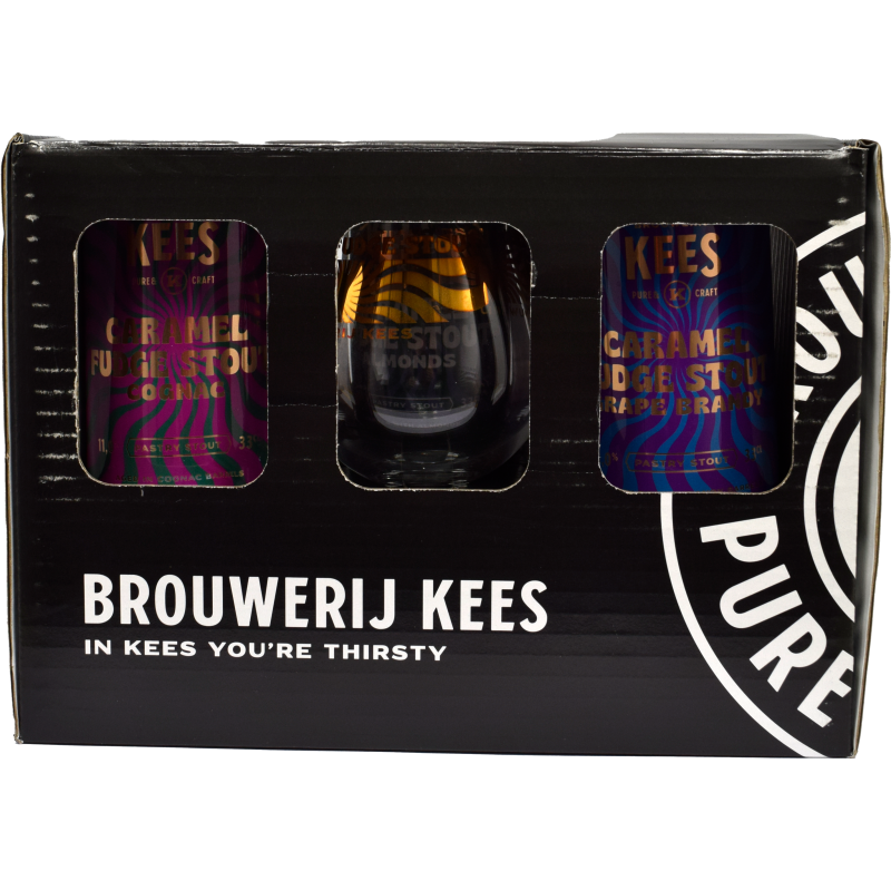 - Kees - Caramel Fudge Pack 5x Blik + Glas