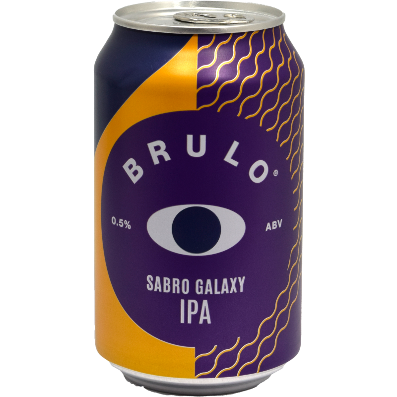 - Brulo - Sabro Galaxy DDH IPA 0.5% Blik 330ml