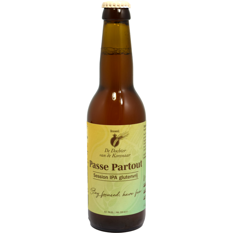 - Dochter v/d Korenaar - Passe-Partout Session IPA Glutenvrij Fles 33cl 3%