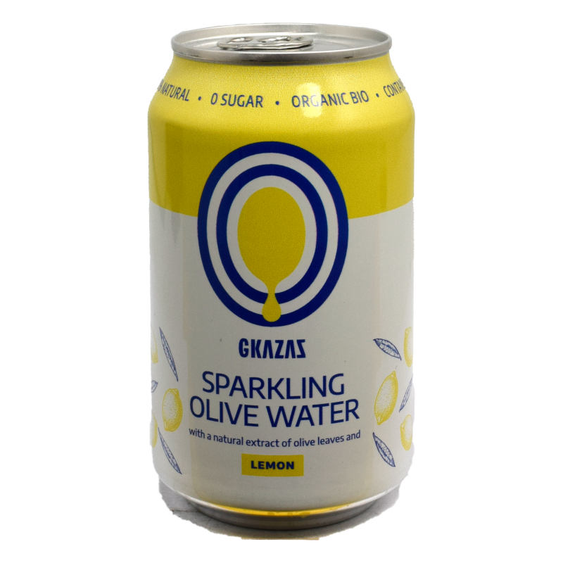 - Gkazas - Sparkling Olive Water Lemon 355ml