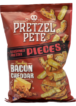 - Pretzel Pete - Bacon Cheddar Seasoned Pretzel Pieces 160gr