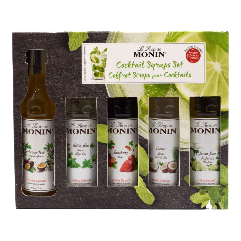 - Monin - Cocktail Syrups Set 5x5cl