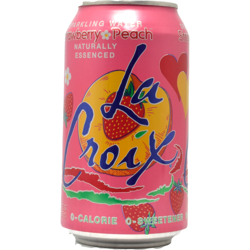 - La Croix - Strawberry & Peach Blik 355ml
