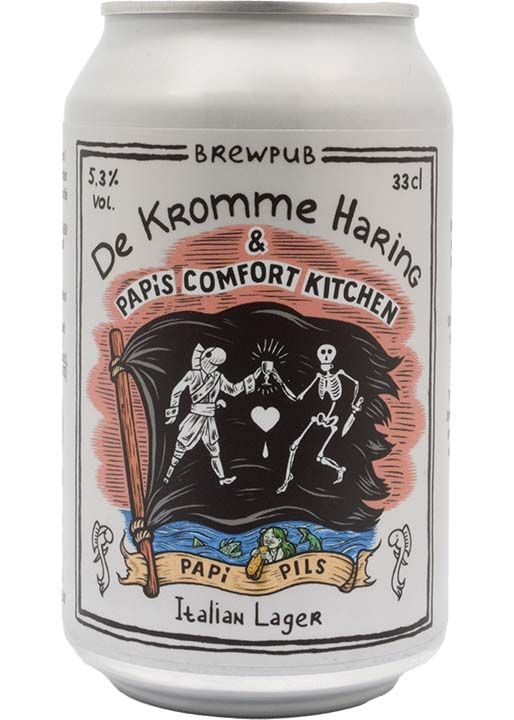 - Kromme Haring - Papi Pils Italian Lager Blik 330ml 5.3%