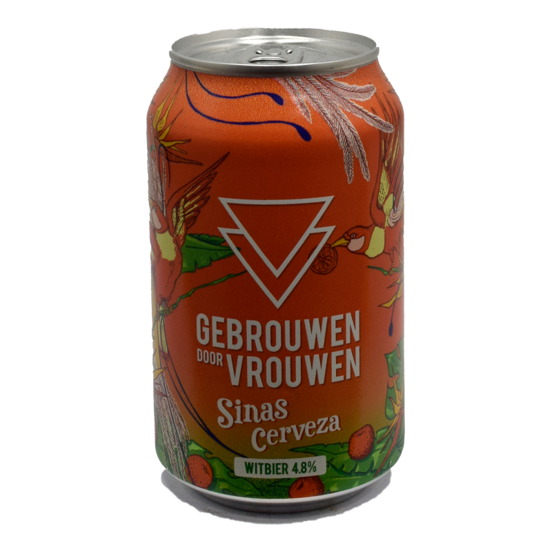 - Gebrouwen Door Vrouwen - Sinas Cerveza Witbier Blik 4.8%