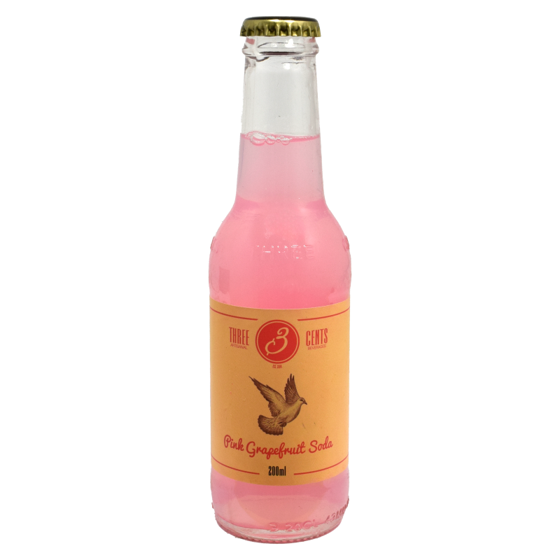 - Three Cents - Pink Grapefruit Soda 200 ml