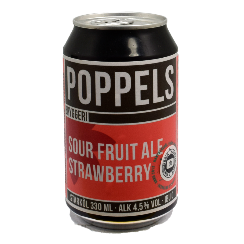- Poppels - Sour Fruit Ale Strawberry 4,5% Blik 330ml