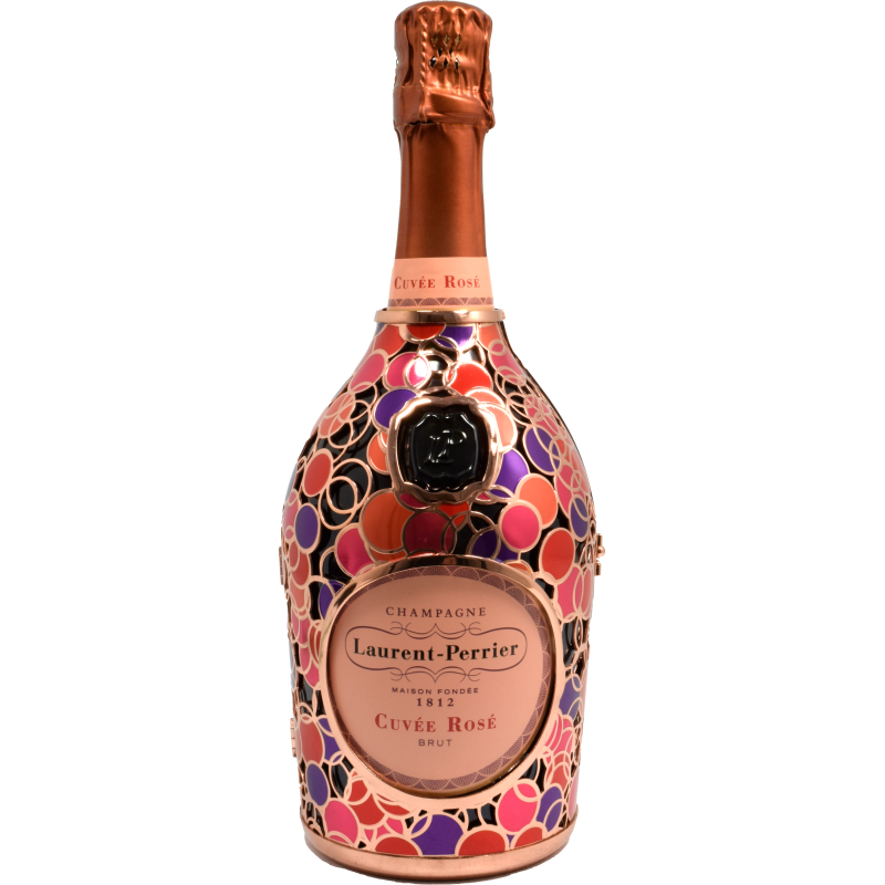 - Laurent - Perrier - Cuvee Rose Metal Jacket Bubbles 75cl 12%