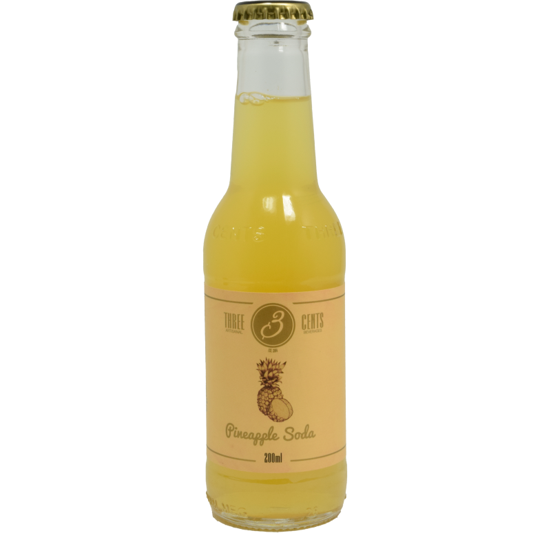 - Three Cents - Pineapple Soda 200ml