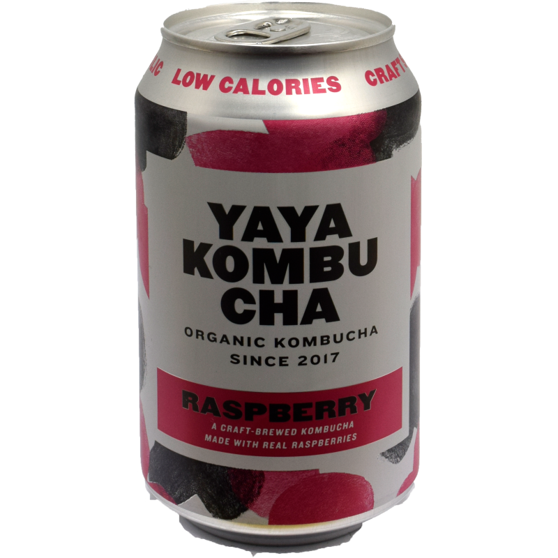 - Yaya Kombucha - Raspberry Blik 330ml