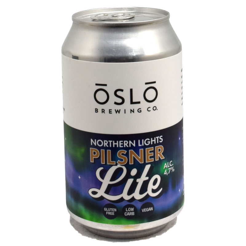 - Oslo Brewing Co - Northern Lights Pilsner Lite 4.7% Blik 330ml