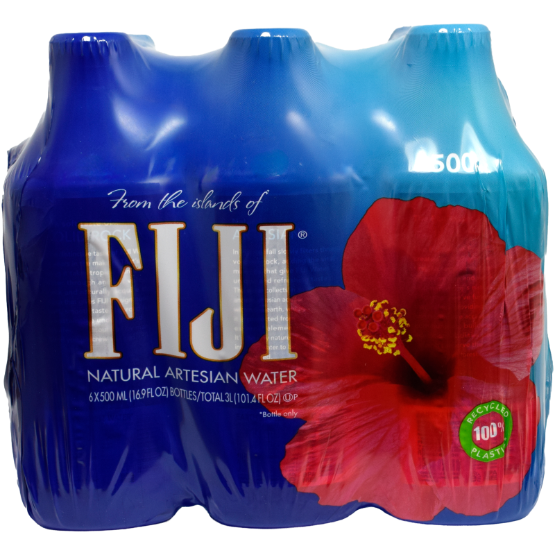 - Fiji Water - Artesian Bronwater 6x500ml