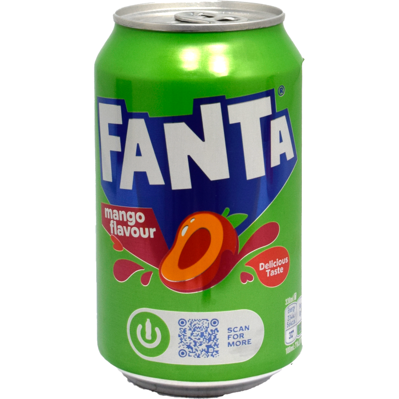 - Fanta - Mango Flavour Soda Blik 330ml