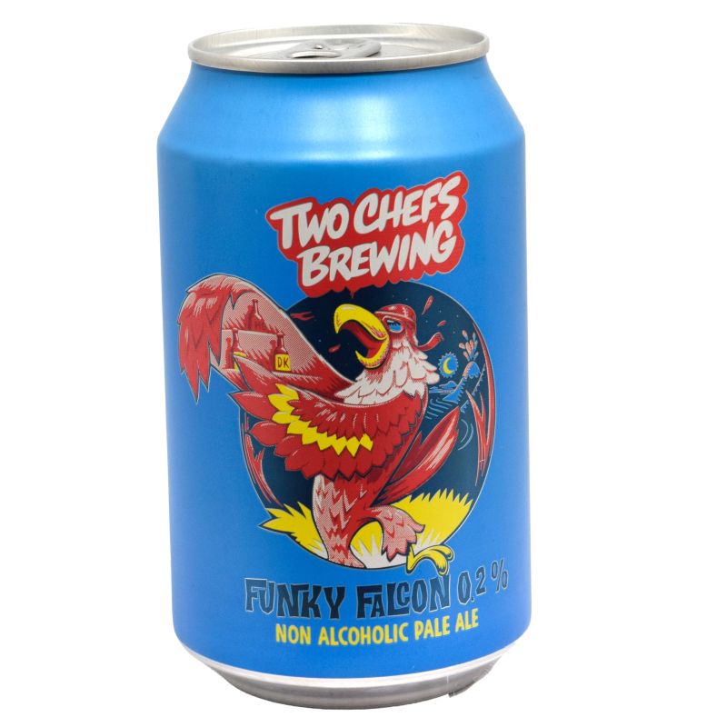 - Two Chefs - Funky Falcon 0.2% Pale Ale Blik