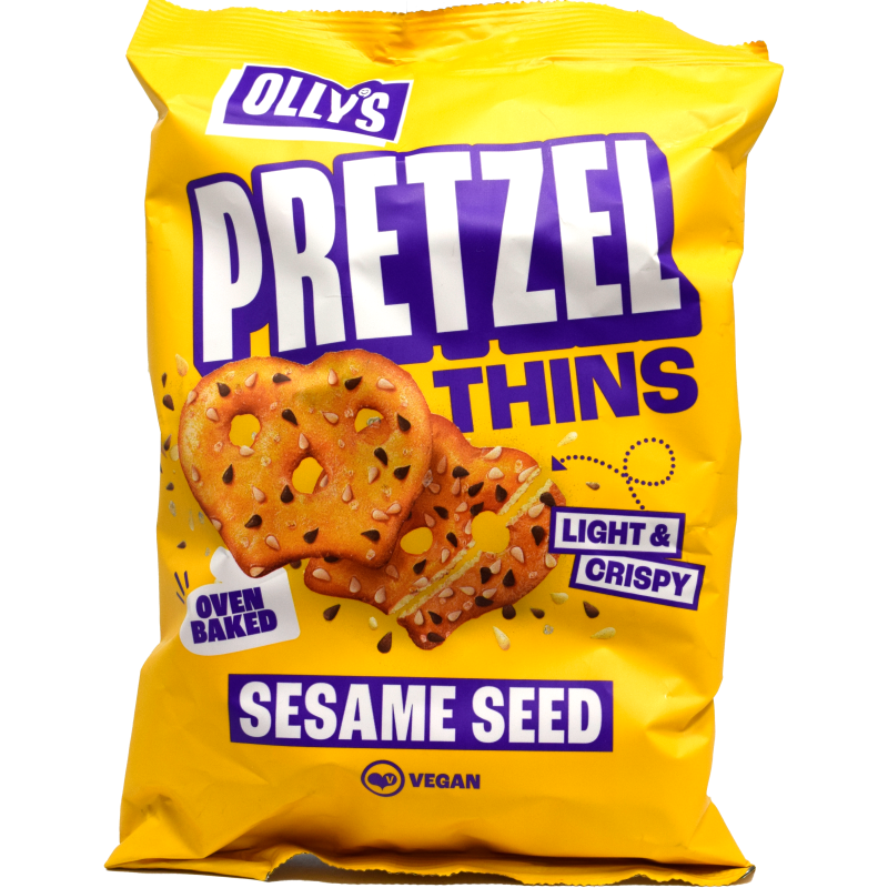 - Olly''s - Multi-Seed Sesame Pretzel Thins 140g