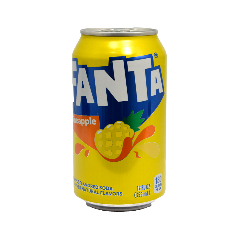 - Fanta - Pineapple Soda Blik 355ml