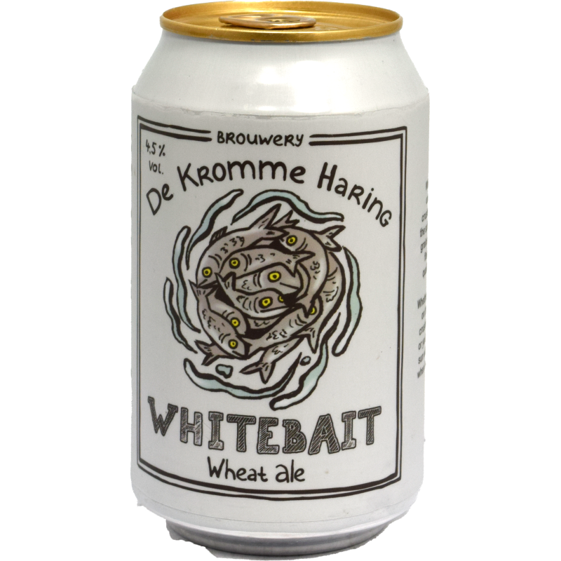 - De Kromme Haring - Whitebait Crushable Ale Blik 330ml
