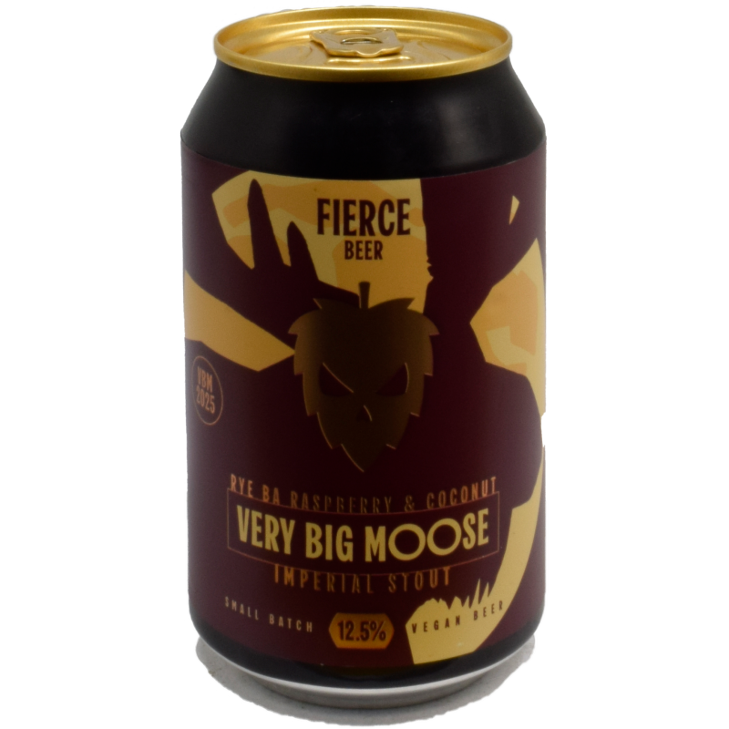 - Fierce Beer - Rye BA Raspberry & Coconut Very BIg Moose Imperial Stout Blik 12,5%