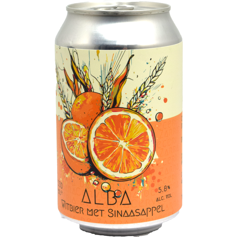 - Cerveceria De Zarra - Alba Weizen Con Naranja Blik 330ml 5.8%
