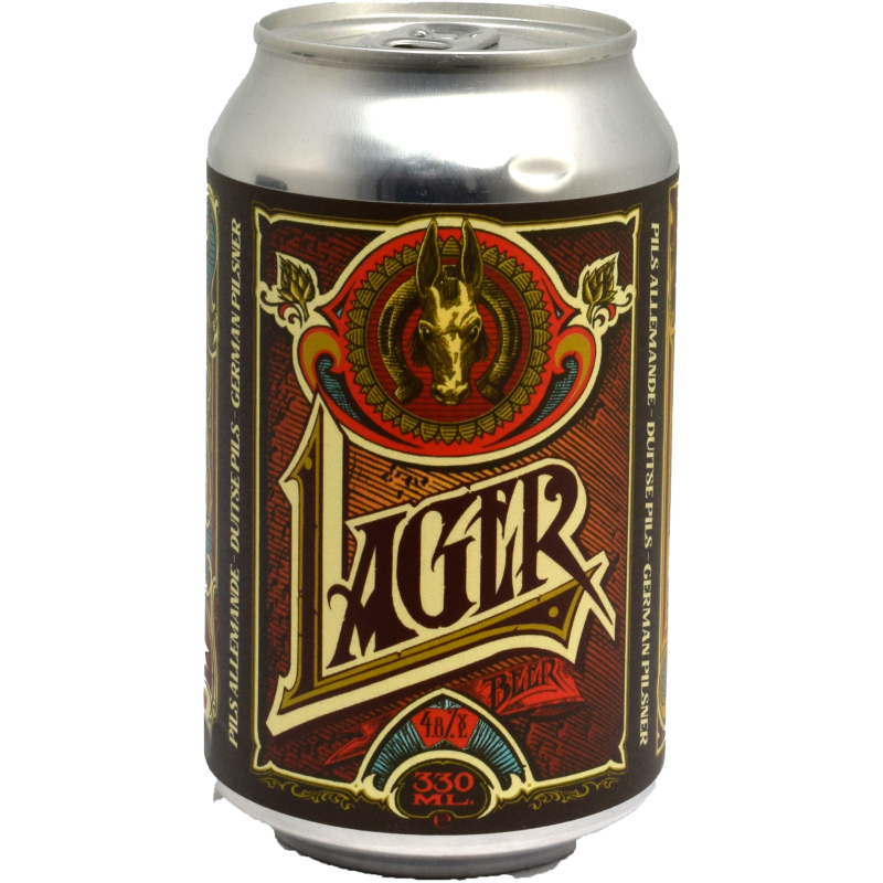 - Brasserie Mule - Lager Blik 330ml 4.8