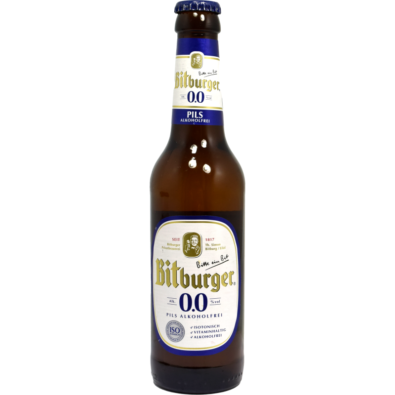 - Bitburger - Pils 0,0% Alcoholvrij 330ml