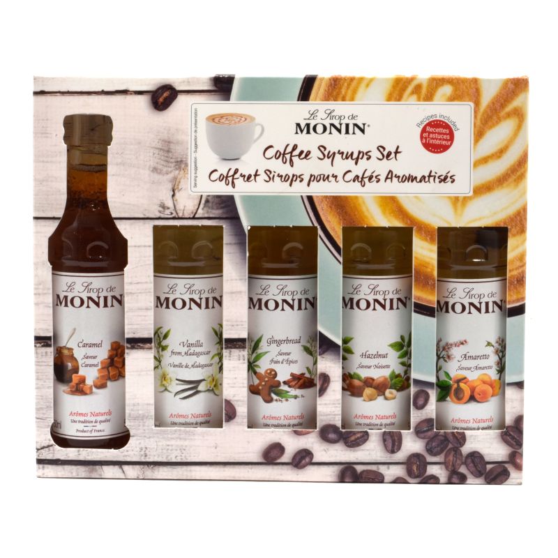 - Monin - Coffee Syrups Set-5x50ML