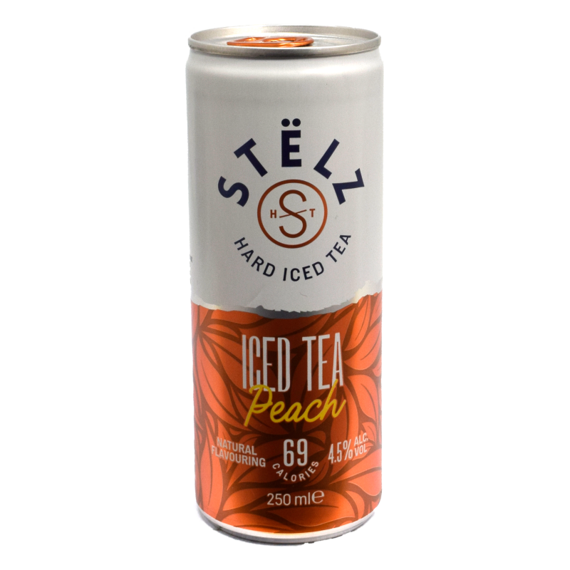 - Stelz - Iced Tea Peach Hard Seltzer Blik 25cl