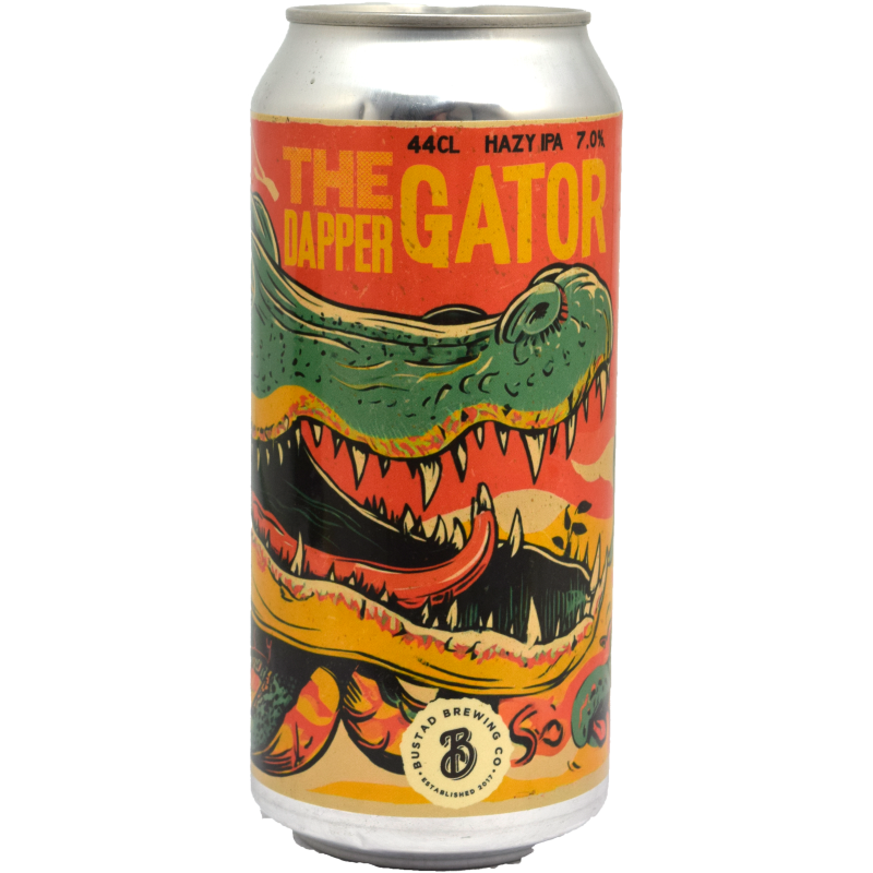- Bustad - The Dapper Gator Hazy IPA Blik 440ml 7%