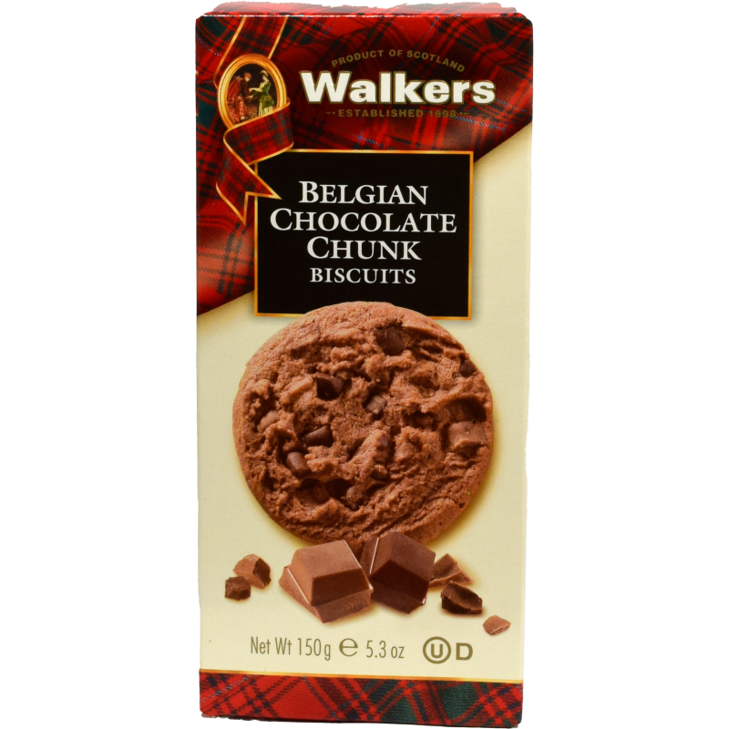 - Walkers - Belgian Chocolate Chunk Biscuits 150gr