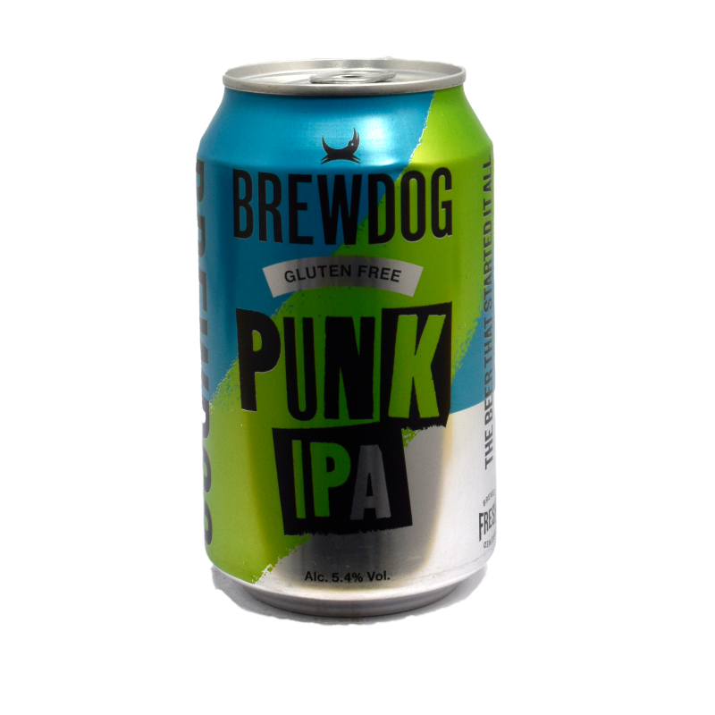 - Brewdog - Punk IPA Glutenvrij Blik 330ml 5.4%