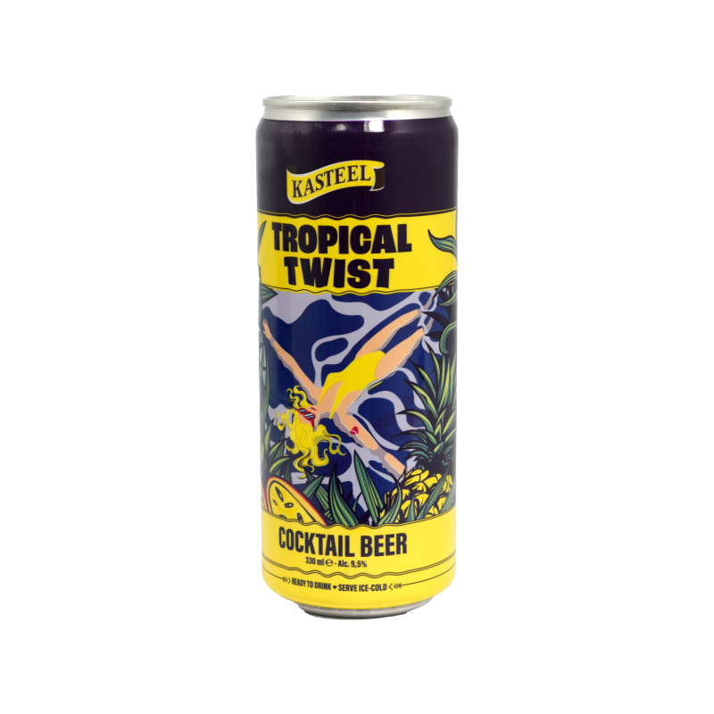 - Kasteel - Tropical Twist Cocktail Beer Blik 330ml 9%