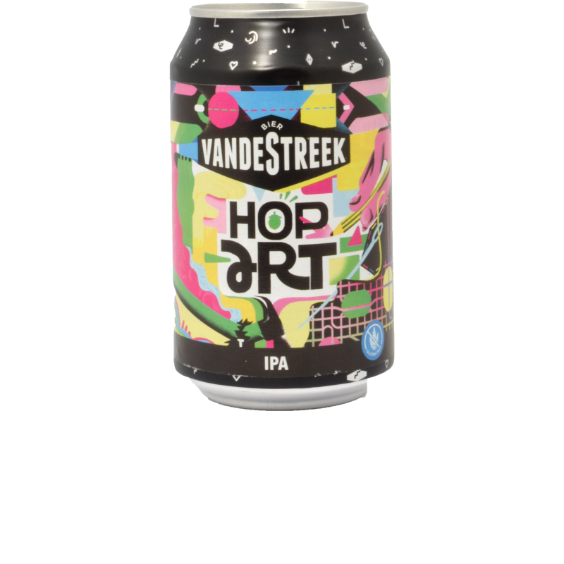 - Vandestreek - Hop Art Glutenfree IPA Blik 330ml 5%