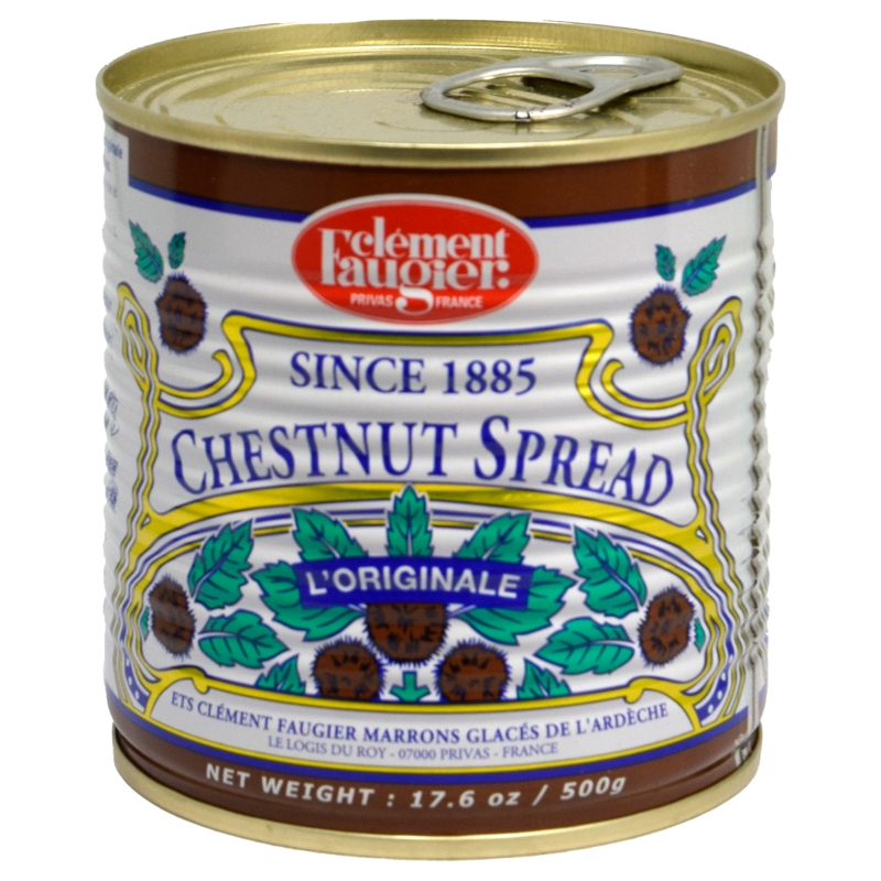- Clement Faugier - Kastanjecreme Gezoet 500g Chestnut Spread - Creme De Marrons