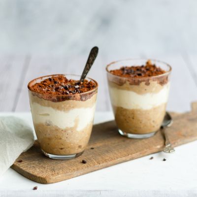 Wholesome breakfast: Tiramisu Overnight Oats! 