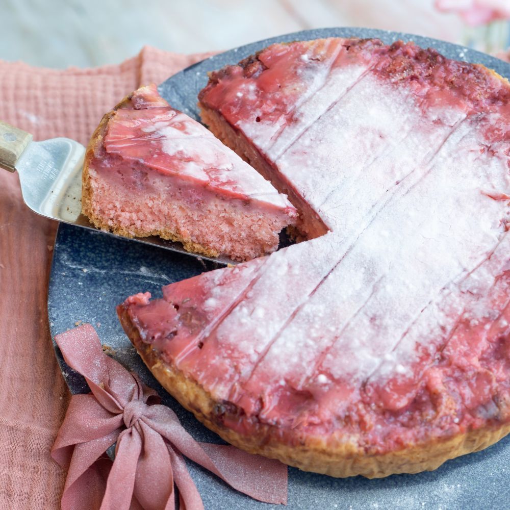 Fluffiger Barbie Erdbeerkuchen
